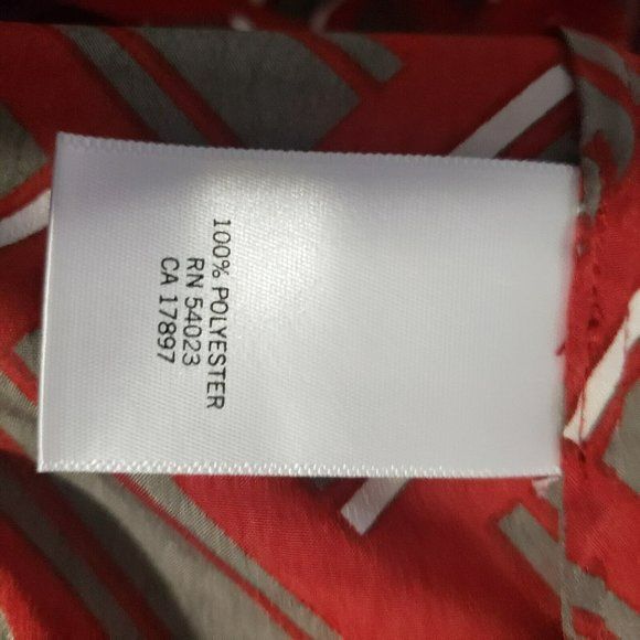 Y2k 90s Banana Republic Xs Sleeveless Red Khaki Green top - Picture 8 of 9